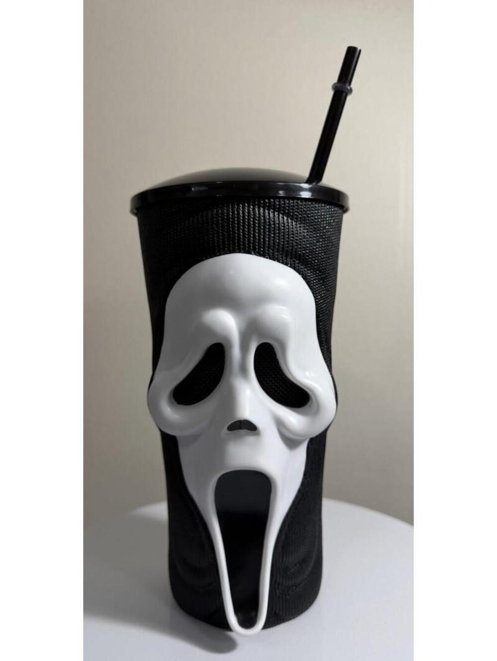Scream 7 CUP Ghost Face Grippr Ghostface Drinking Cup 2026 Popcorn Bucket
